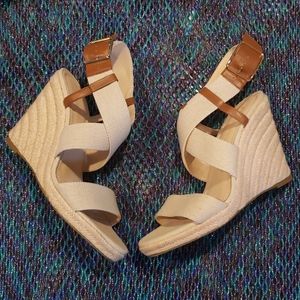 Banana Republic Woven Strappy Wedges